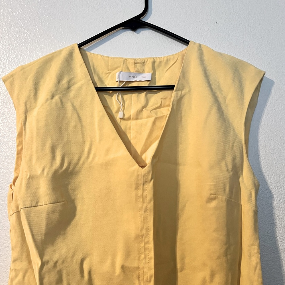 Women’s Linen Yellow Mini Dress